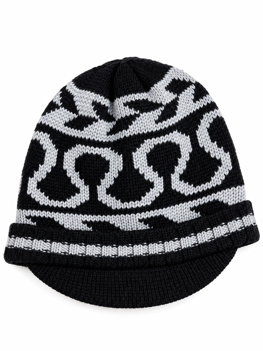 NWT – Lululemon – Shady Brimmed Merino Wool Beanie – Black Gray – Sz. OS